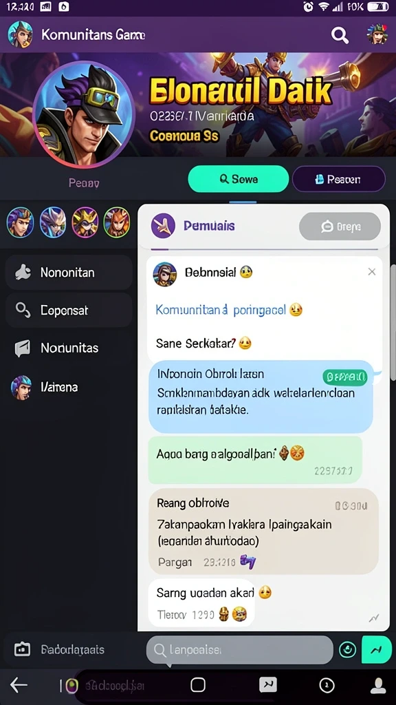 hokiarena - Tampilan karakter epik di arena pertarungan.