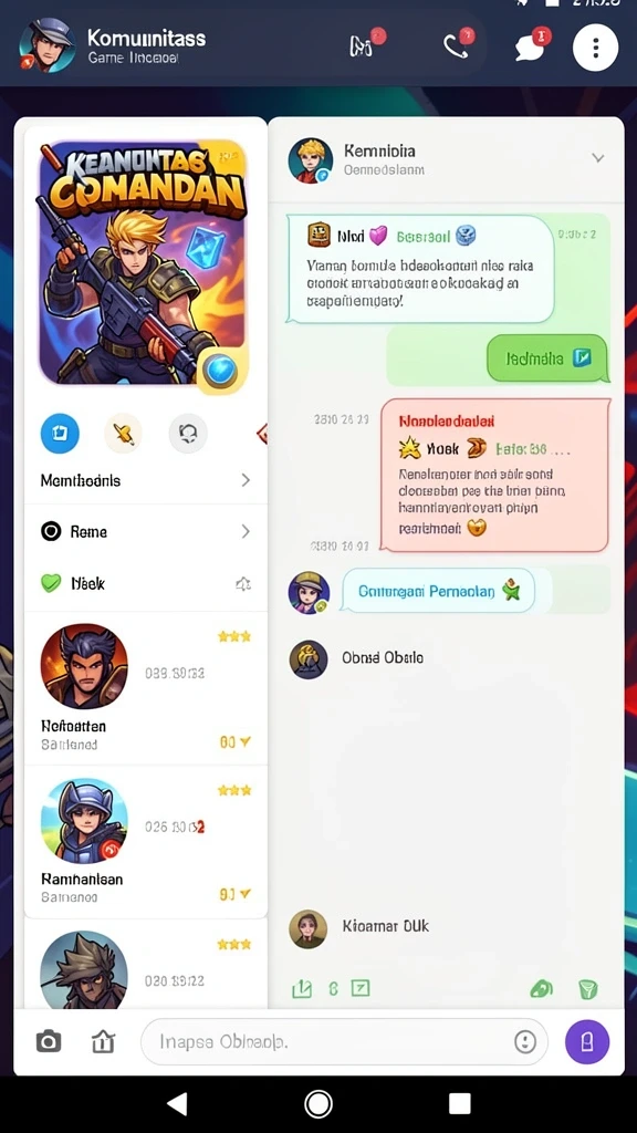 lnterwin - Screenshot menampilkan karakter utama dalam aksi.