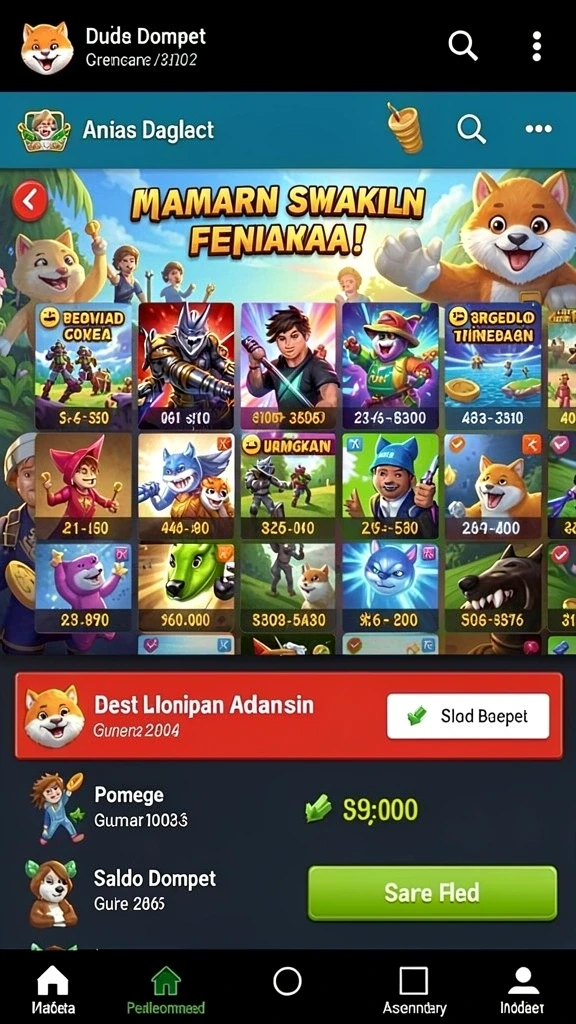 rejekipop - Tampilan antarmuka yang menarik dan mudah digunakan.